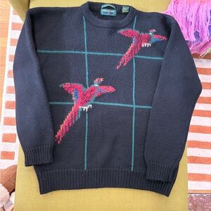 Vintage Wool Duck Checker Sweater